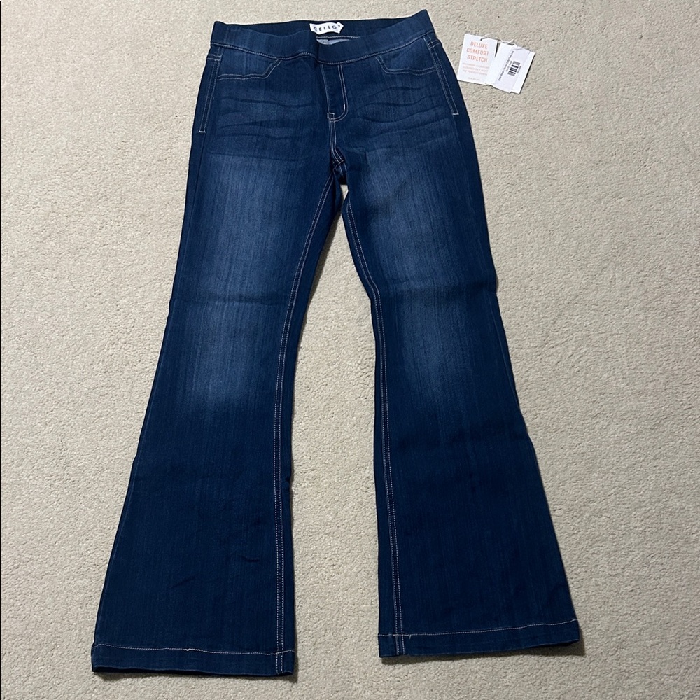 Cello Dark Blue Flare Jeans